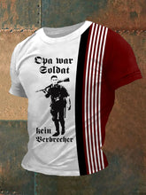 Männer Opa War Soldat Kein Verbrecher T-Shirt mit kurzen Ärmeln zartstils